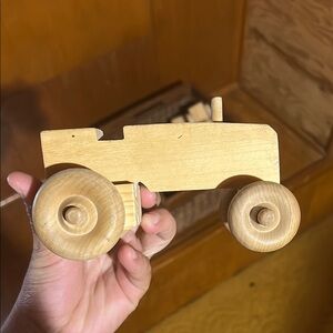Wooden Toy Tractor